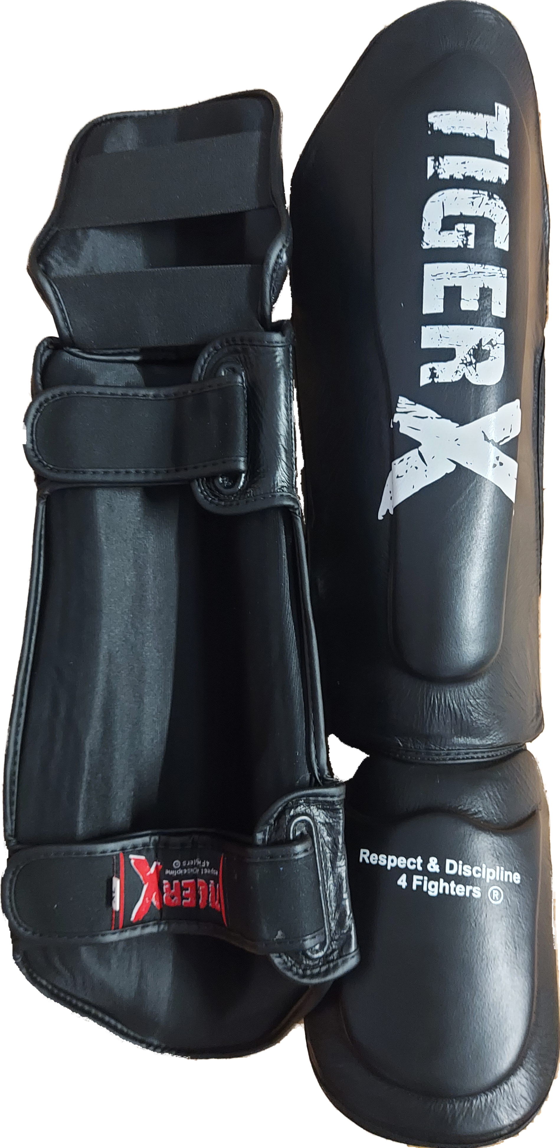 Protège Tibias Tiger-X Cuir V3 Noire