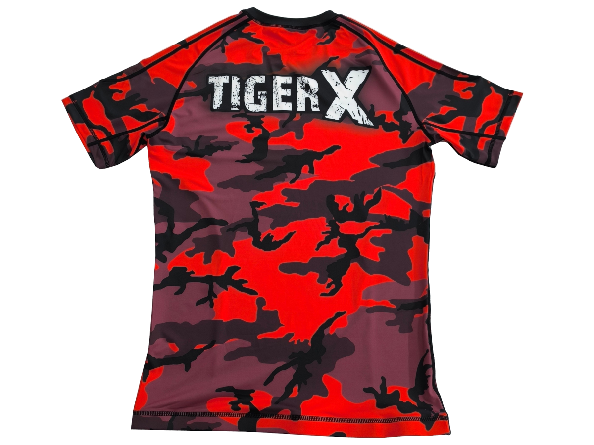 Rashguard MMA TigerX CAMO Rouge